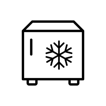 Refrigerator icon flat vector template design trendyのイラスト素材