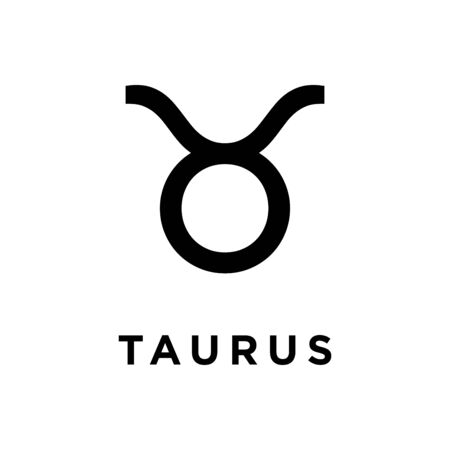 Taurus icon flat vector template design trendyのイラスト素材