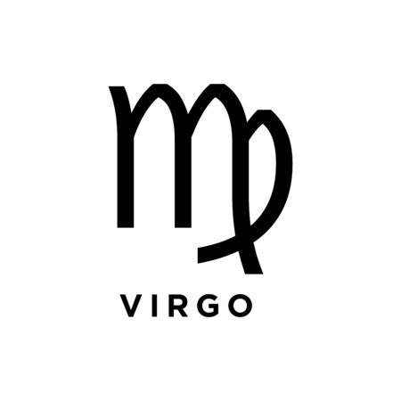 Virgo icon flat vector template design trendyのイラスト素材