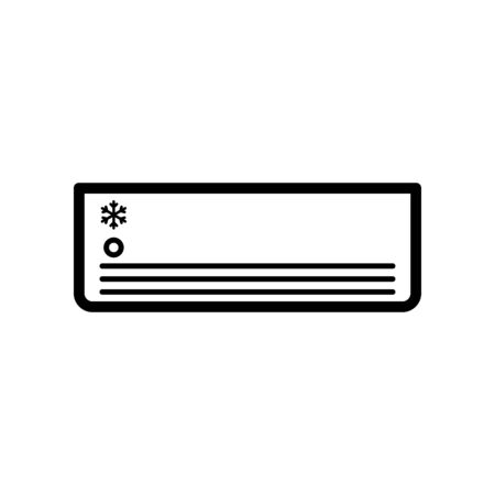 Air conditioning icon flat vector template design trendyのイラスト素材