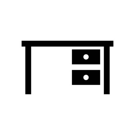 Table icon flat vector template design trendyのイラスト素材