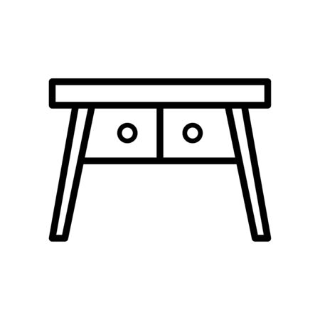 Table icon flat vector template design trendyのイラスト素材