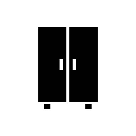 Cupboard icon flat vector template design trendyのイラスト素材