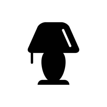 Table lamp icon flat vector template design trendyのイラスト素材