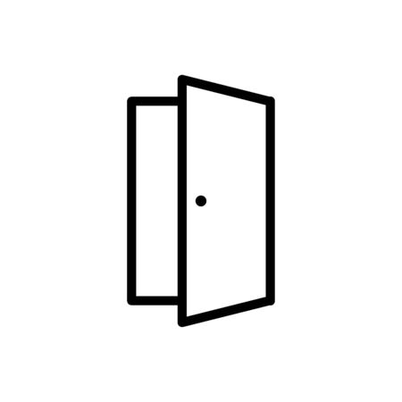 Door icon flat vector template design trendyのイラスト素材