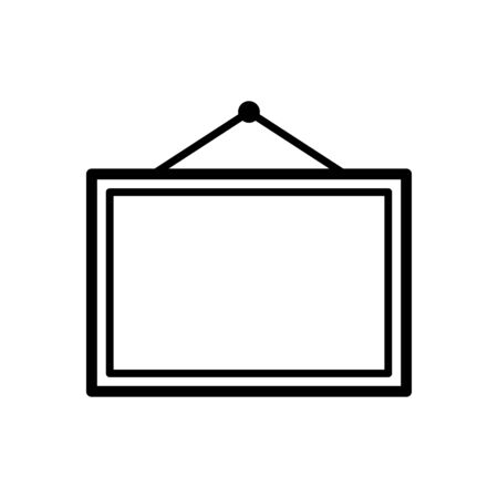 Frame icon flat vector template design trendyのイラスト素材