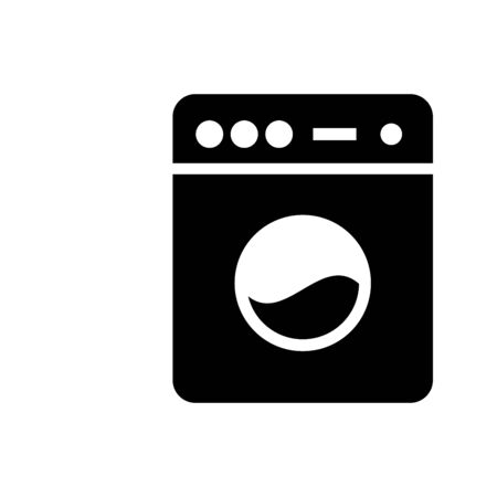 Washing machine icon flat vector template design trendyのイラスト素材