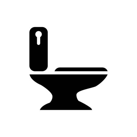 Toilet bowl icon vector illustration template design trendyのイラスト素材