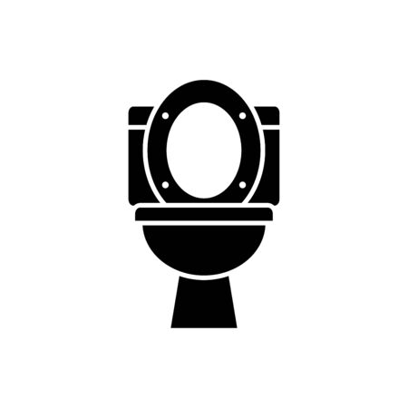 Toilet bowl icon vector illustration template design trendyのイラスト素材