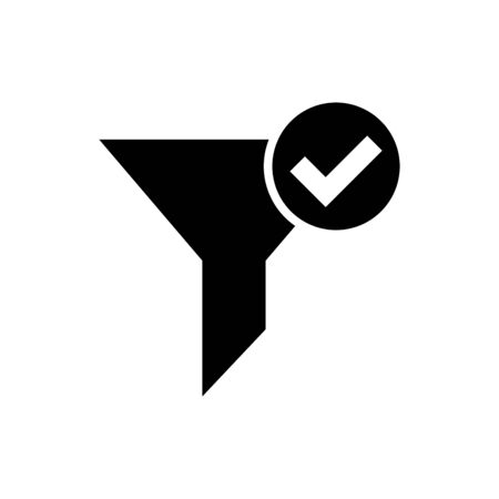 Filter icon flat vector template design trendyのイラスト素材