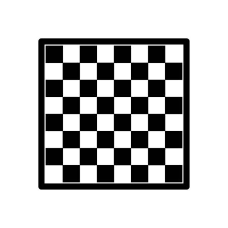 Chess board icon flat vector template design trendyのイラスト素材