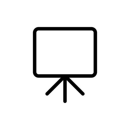 White board icon flat vector template design trendyのイラスト素材