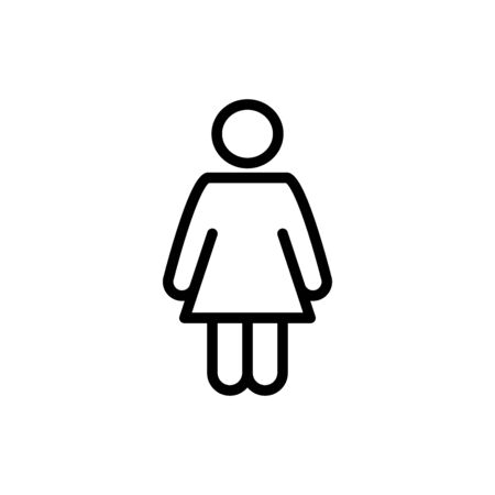 Toilet, Restroom icon flat vector template design trendyのイラスト素材