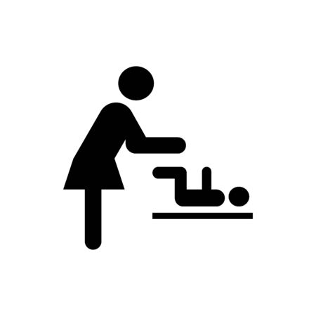 Toilet, Restroom icon flat vector template design trendyのイラスト素材