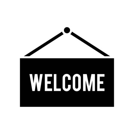 Hello signage icon flat vector template design trendyのイラスト素材