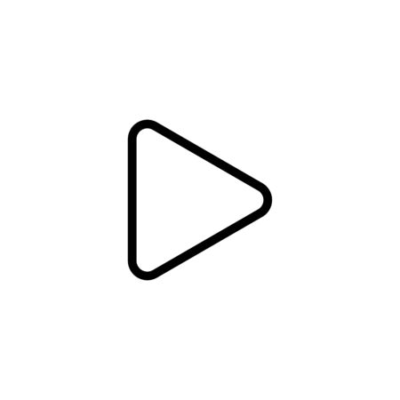 Play icon flat vector template design trendyのイラスト素材