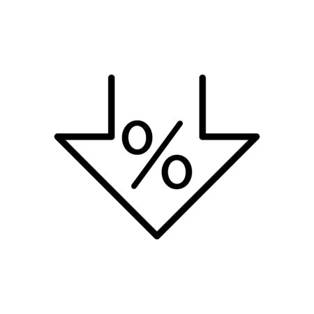 Discount icon flat vector template design trendyのイラスト素材