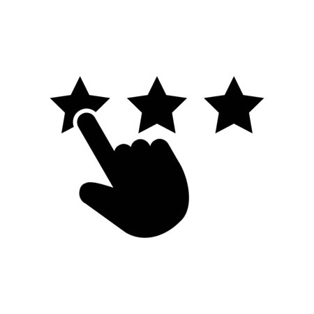 Rating icon flat vector template design trendyのイラスト素材