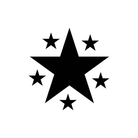 Star icon flat vector template design trendyのイラスト素材