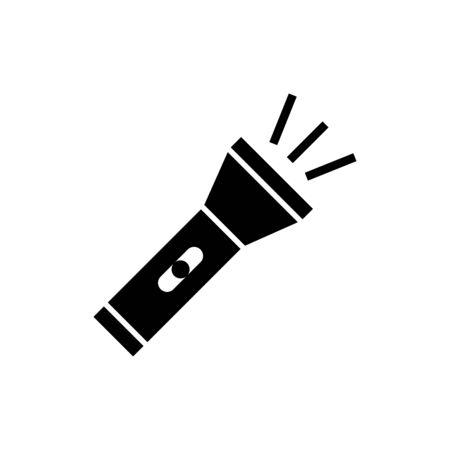 Flashlight icon flat vector template design trendyのイラスト素材