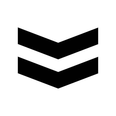 Military rank icon flat vector template design trendyのイラスト素材
