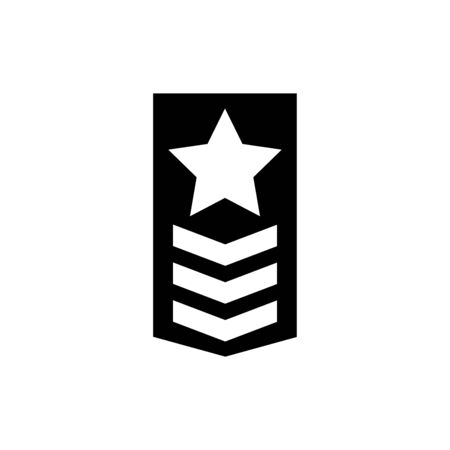 Military rank icon flat vector template design trendyのイラスト素材