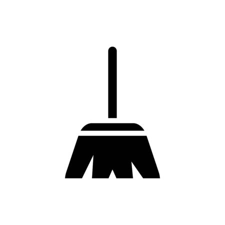 Broom icon flat vector template design trendyのイラスト素材