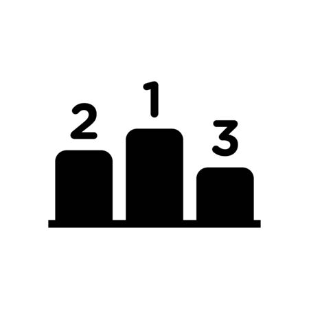 Podium rank icon flat vector template design trendyのイラスト素材