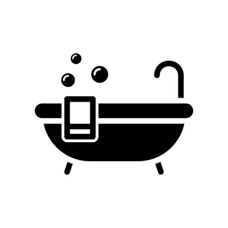Bathtub icon flat vector template design trendyのイラスト素材