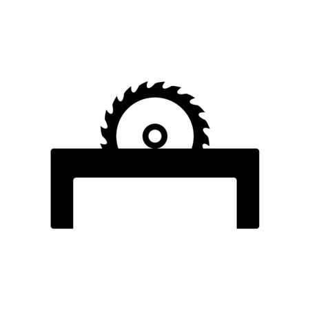 Saw blade icon flat vector template design trendyのイラスト素材