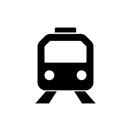 Train icon flat vector template design trendyのイラスト素材