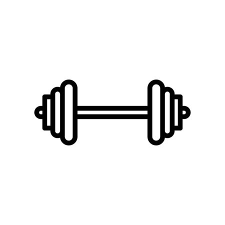 Barbells gym icon flat vector template design trendyのイラスト素材