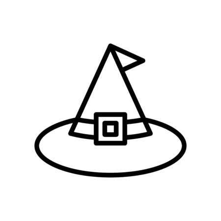 Witch hat icon flat vector template design trendyのイラスト素材
