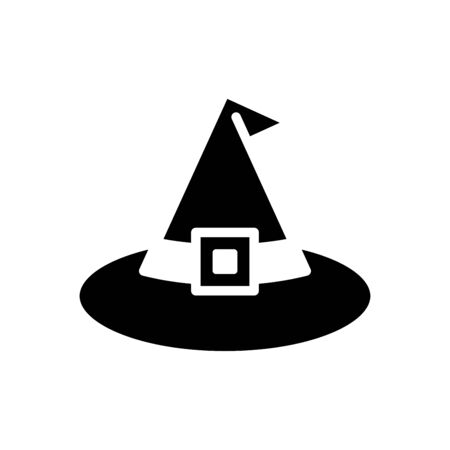 Witch hat icon flat vector template design trendyのイラスト素材