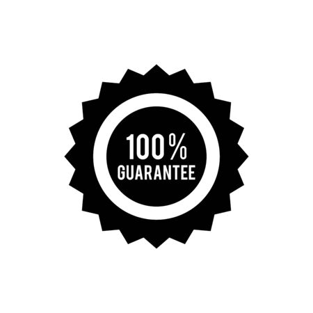 Guarantee icon flat vector template design trendyのイラスト素材