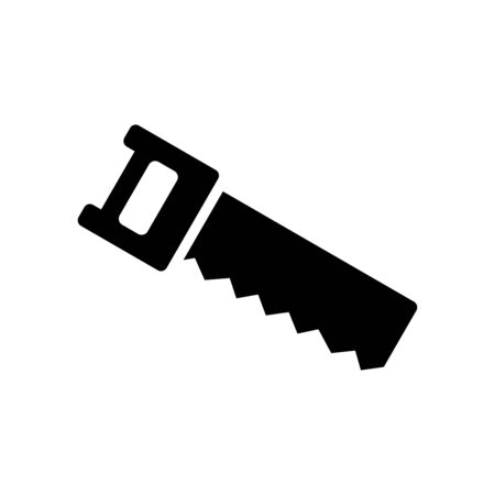 Hand saw icon flat vector template design trendyのイラスト素材