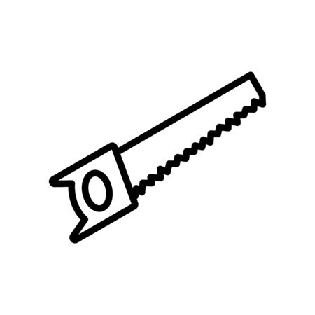 Hand saw icon flat vector template design trendyのイラスト素材