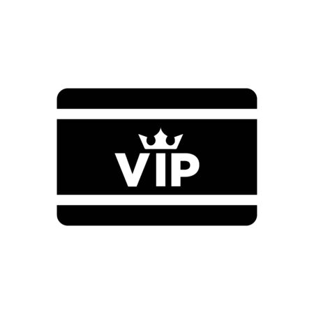 VIP card icon flat vector template design trendyのイラスト素材