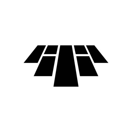 Floor tile icon flat vector template design trendyのイラスト素材