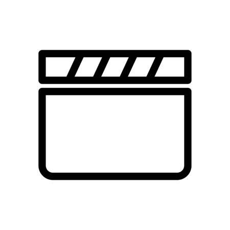 Clapperboard icon vector illustration template design trendyのイラスト素材