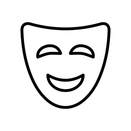 Mask icon flat vector template design trendyのイラスト素材