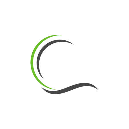 Swoosh company logo business vector template illustration.のイラスト素材