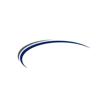 Swoosh company logo business vector template illustration.のイラスト素材
