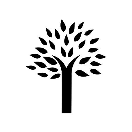 Tree icon, nature company logo, vector design illustration.のイラスト素材