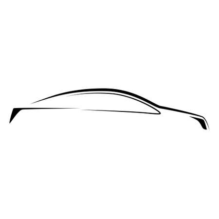 Car icon flat vector simple isolated illustration signage template design trendy.のイラスト素材