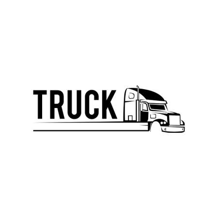 Truck icon flat vector simple isolated illustration signage template design trendy.のイラスト素材