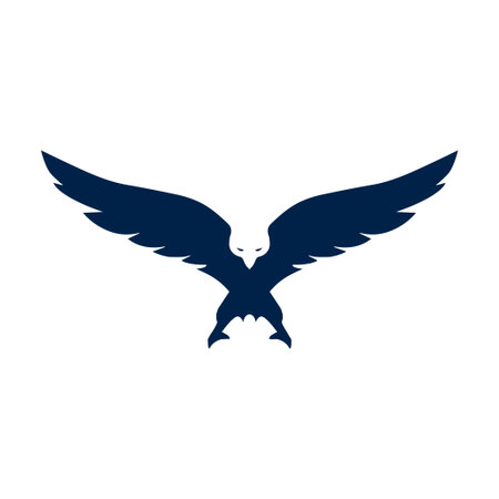 Eagle icon logo company. isolated on white background.のイラスト素材
