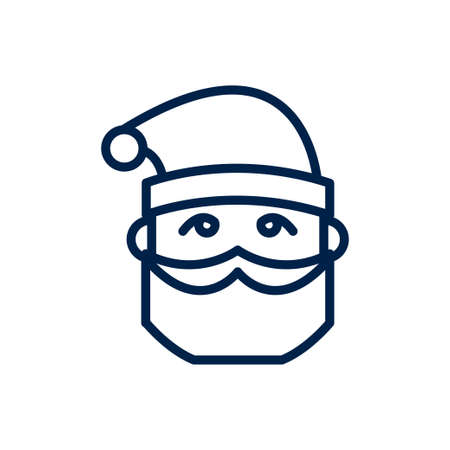 Santa claus icon logo template isolated on white background.のイラスト素材