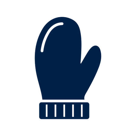Winter glove icon logo template isolated on white background.のイラスト素材