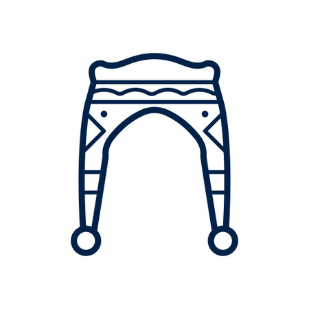 Winter hat (chullo) icon logo template isolated on white background.のイラスト素材